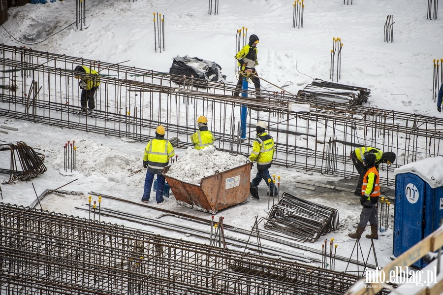 Fotorelacja info.elblag.pl z prac przy budowie Kanau eglugowego przez Mierzej Wilan - luty 2021, fot. 81