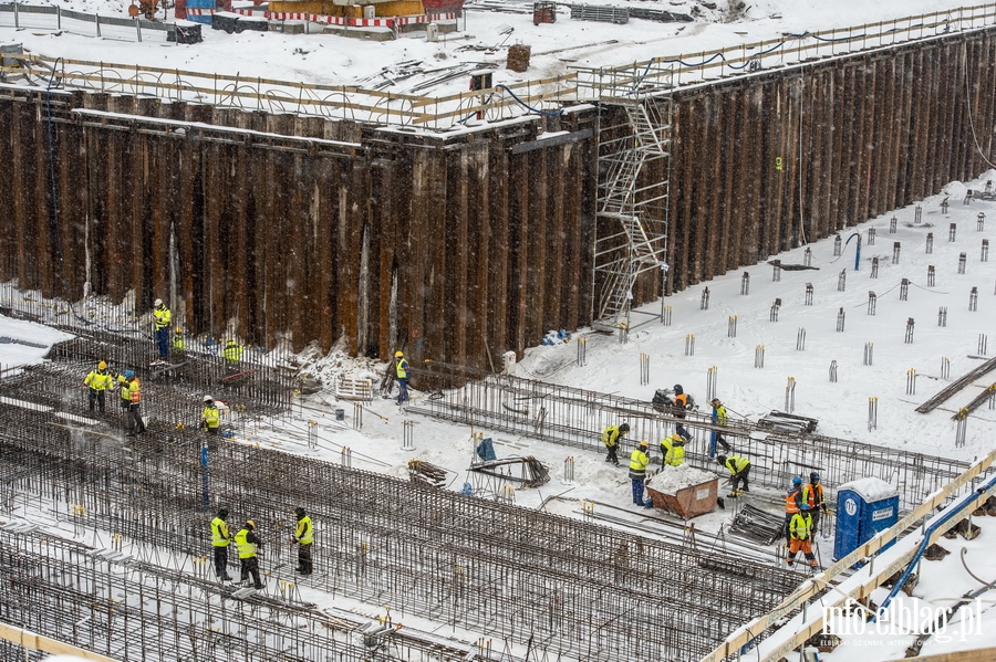 Fotorelacja info.elblag.pl z prac przy budowie Kanau eglugowego przez Mierzej Wilan - luty 2021, fot. 88