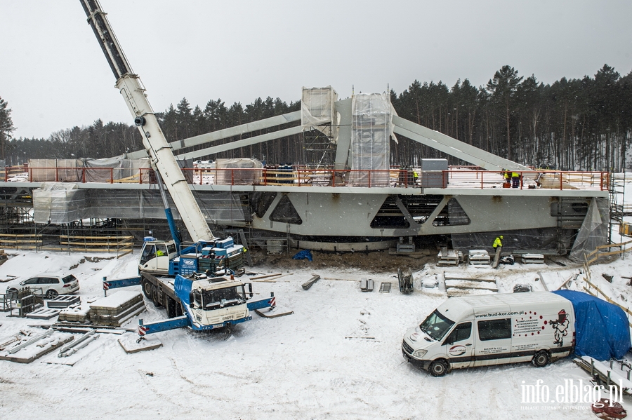 Fotorelacja info.elblag.pl z prac przy budowie Kanału Żeglugowego przez Mierzeję Wiślaną - luty 2021, fot. 91