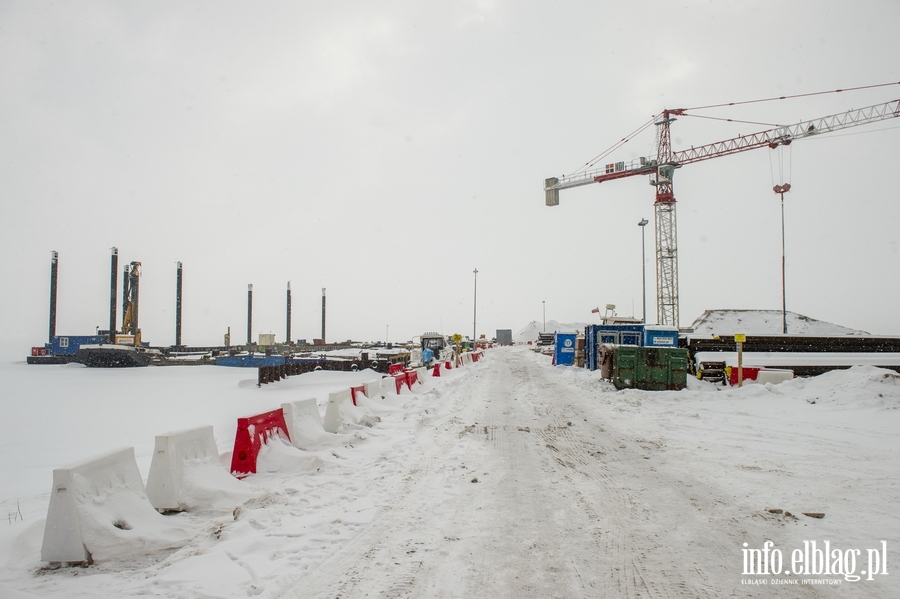 Fotorelacja info.elblag.pl z prac przy budowie Kanau eglugowego przez Mierzej Wilan - luty 2021, fot. 100