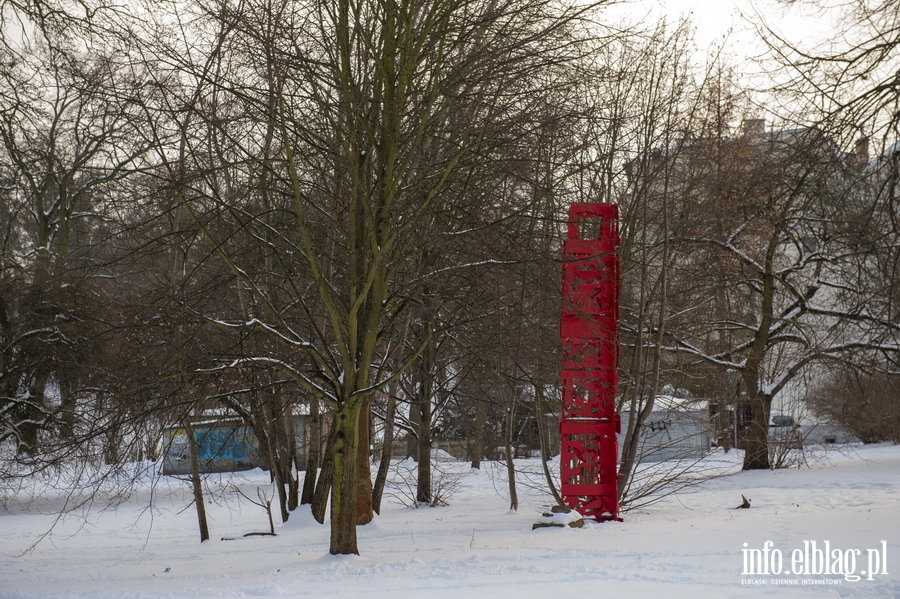 Park Traugutta zimą, fot. 1