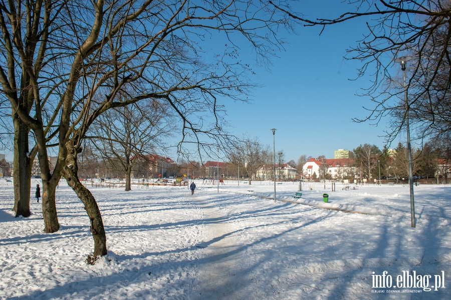 Park im. Generaa Bolesawa Nieczuja-Ostrowskiego zimow por, fot. 3