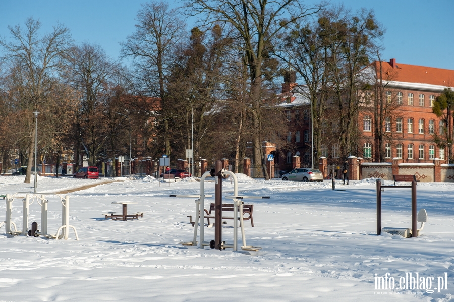 Park im. Generaa Bolesawa Nieczuja-Ostrowskiego zimow por, fot. 9