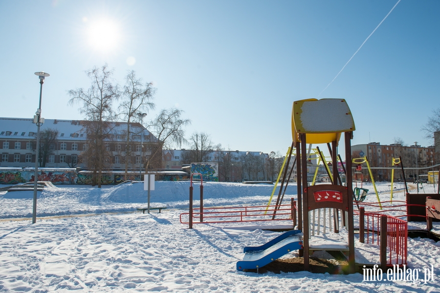 Park im. Generaa Bolesawa Nieczuja-Ostrowskiego zimow por, fot. 26