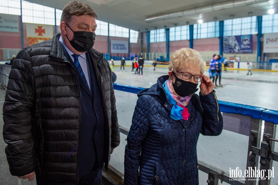 Helena Pilejczyk ju od 10 lat jest patronk elblskiego lodowiska. "Dla modych to wzorzec do naladowania", fot. 1