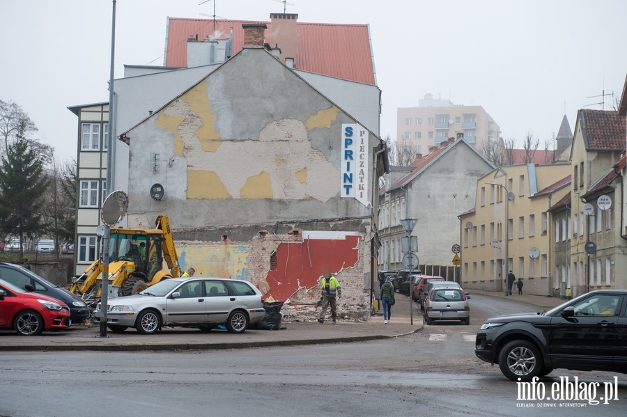 Wyburzenie pawilonu przy ul. Kosynierw Gdyskich, fot. 1