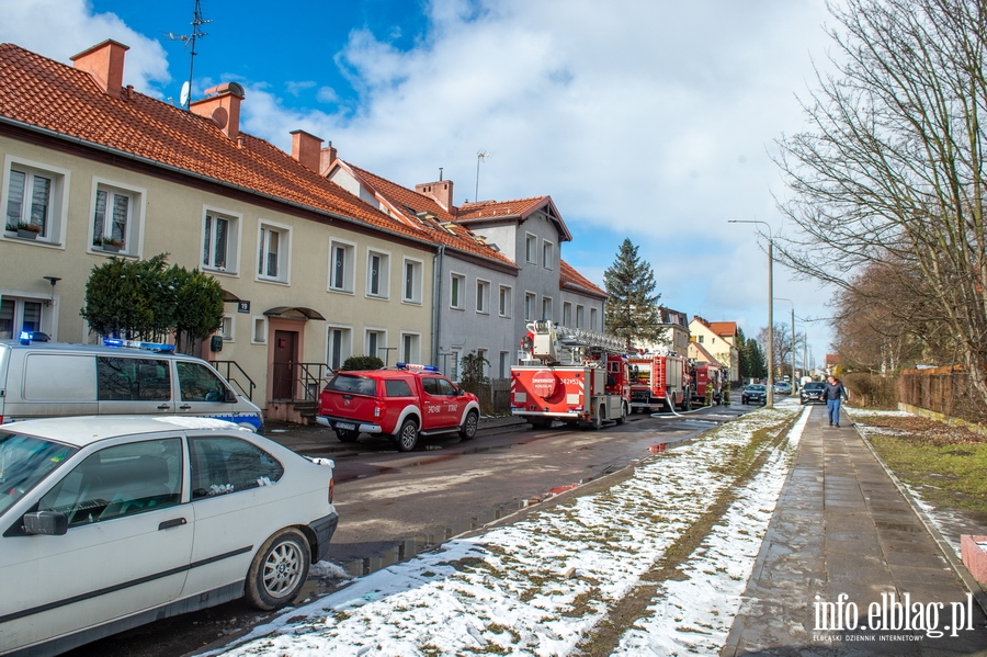 Poar w budynku przy Grochowskiej. Ewakuowano mieszkacw, fot. 2