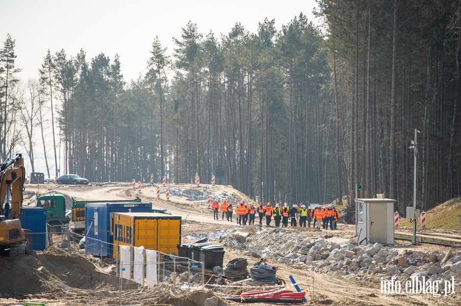 Wizytacja ministra infrastruktury Andrzeja Adamczyka na przekopie , fot. 1