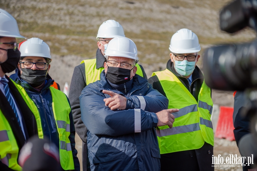 Wizytacja ministra infrastruktury Andrzeja Adamczyka na przekopie , fot. 13