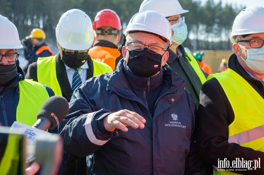 Wizytacja ministra infrastruktury Andrzeja Adamczyka na przekopie , fot. 67