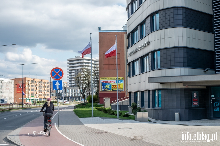 Święto flagi w cieniu epidemii. Tego dnia Elbląg był biało-czerwony, fot. 61