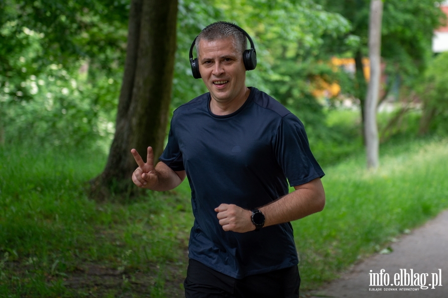 "Bieganie ma sprawia przyjemno". Pierwszy elblski parkrun za nami , fot. 46