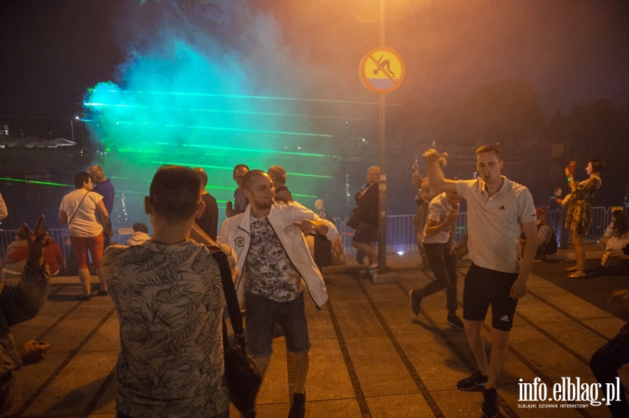 Występ Madis, oraz pokaz laserowy nad rzeką Elbląg, fot. 37