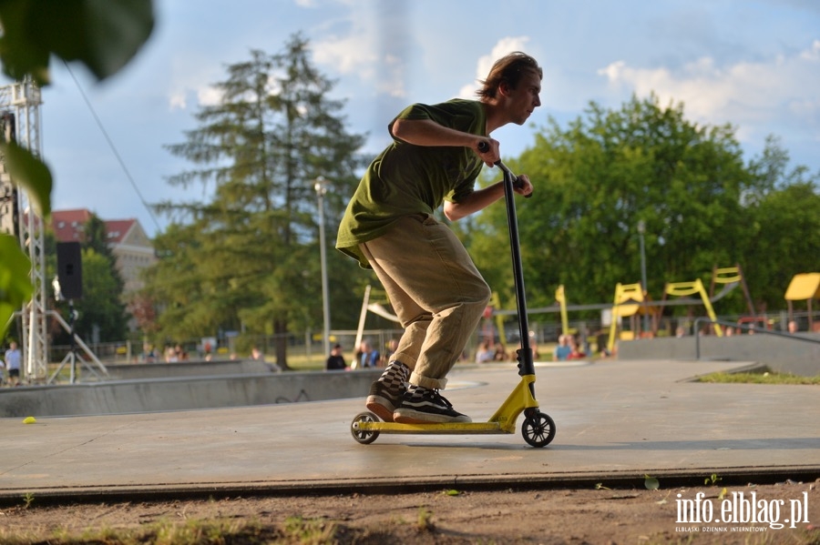 Deskorolki i hulajnogi, czyli show. Skaterzy poprowadzili warsztaty dla elblan, fot. 95