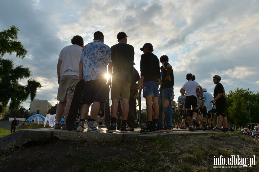 Deskorolki i hulajnogi, czyli show. Skaterzy poprowadzili warsztaty dla elblan, fot. 118