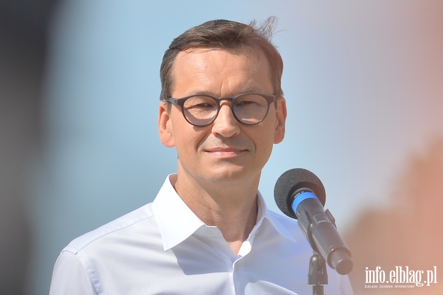 Wizyta Prezydenta Andrzeja Dudy i premiera Mateusza Morawieckiego na budowie przekopu Mierzei Wilanej, fot. 18