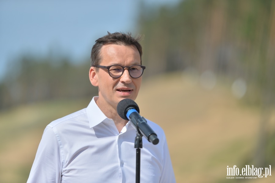 Wizyta Prezydenta Andrzeja Dudy i premiera Mateusza Morawieckiego na budowie przekopu Mierzei Wilanej, fot. 28