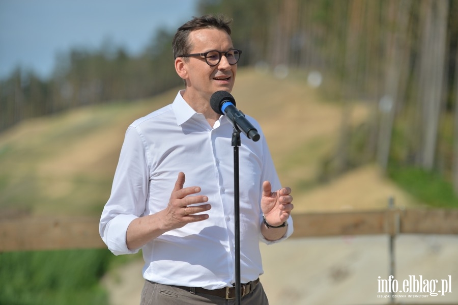 Wizyta Prezydenta Andrzeja Dudy i premiera Mateusza Morawieckiego na budowie przekopu Mierzei Wilanej, fot. 29