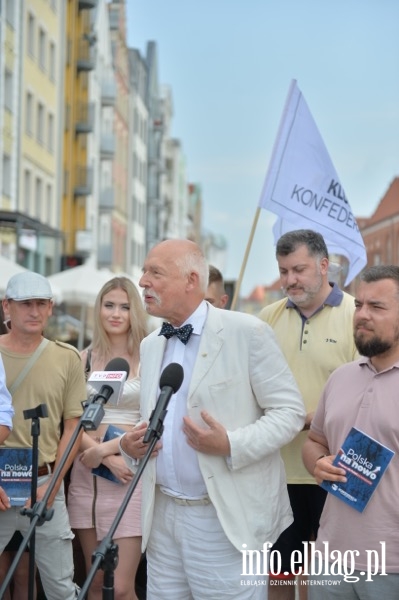 Konfederacja z Korwinem Mikke zawitaa do Elblga , fot. 2