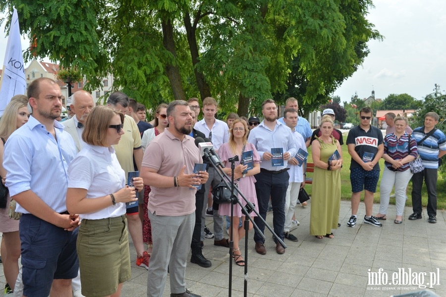 Konfederacja z Korwinem Mikke zawitaa do Elblga , fot. 11