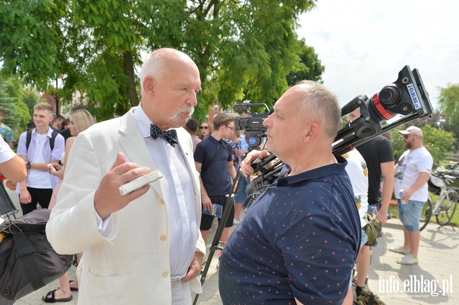 Konfederacja z Korwinem Mikke zawitała do Elbląga , fot. 14