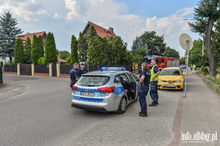 Wypadek przy ul. Beniowskiego, fot. 1