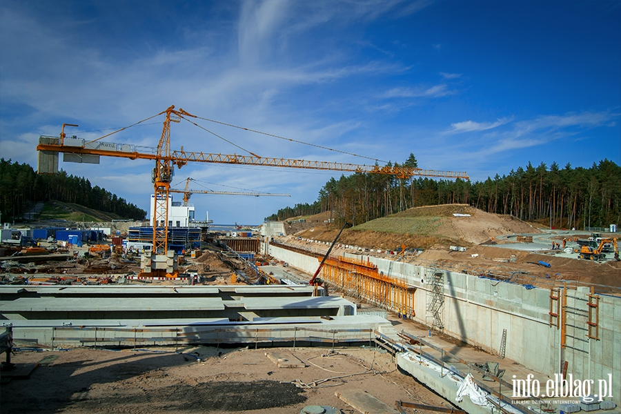 Prace na przekopie Mierzei Wiślanej wrzesień 2021, fot. 10