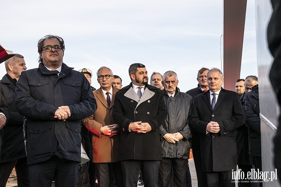 Uroczystość nadania imienia Jerzego Wika Mostowi Południowemu na Mierzei Wiślanej., fot. 8