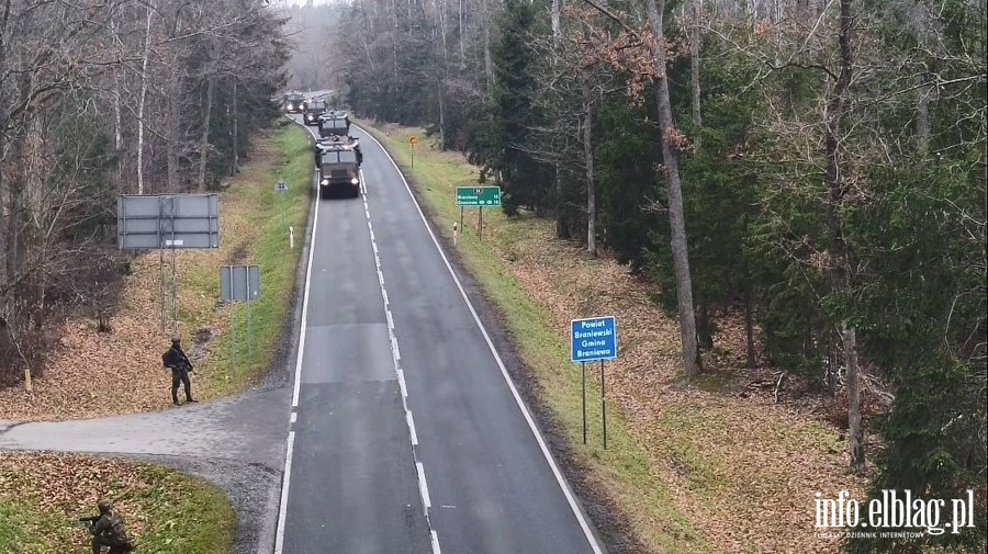 Żołnierze WOT zabezpieczali przejazd wojskowej kolumny, fot. 16