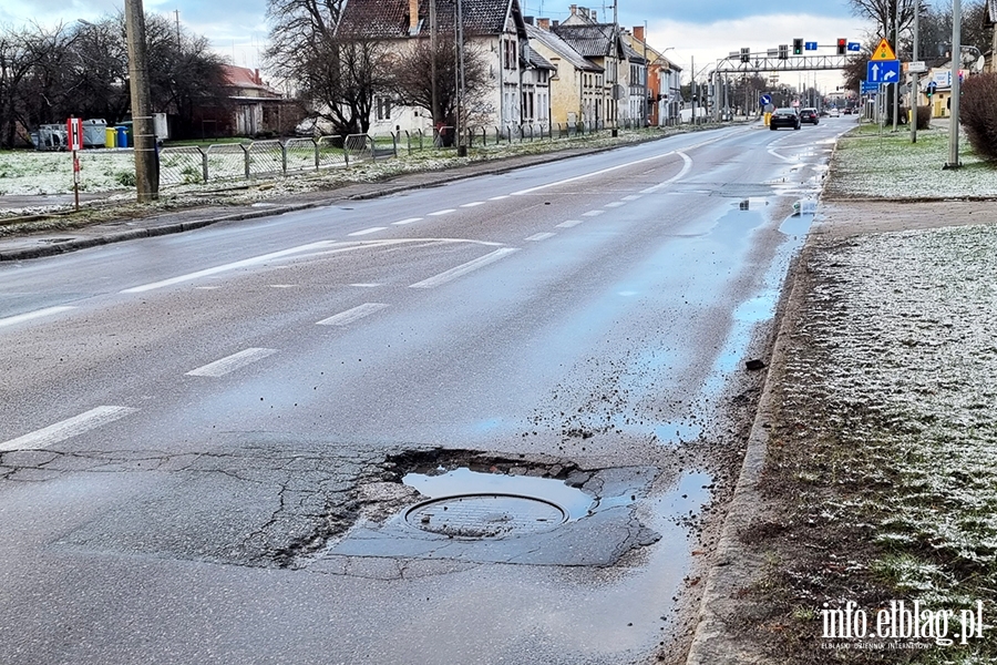 Niebezpieczne dziury na elblskich ulicach , fot. 3