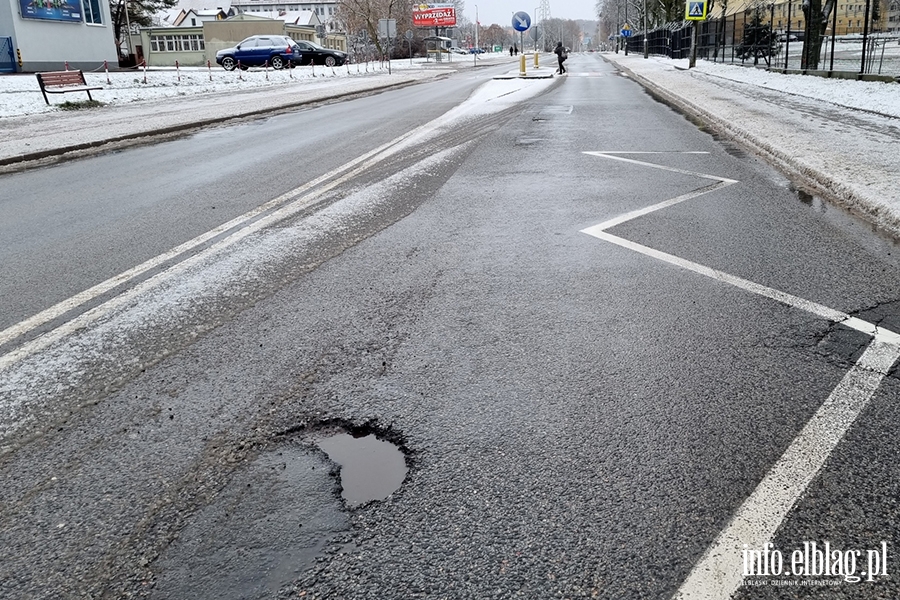 Niebezpieczne dziury na elblskich ulicach , fot. 12