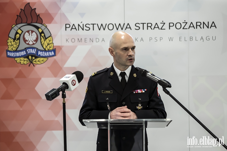 PSP Elbląg przekazanie nowych samochodów., fot. 9