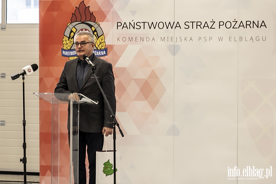 PSP Elbląg przekazanie nowych samochodów., fot. 29