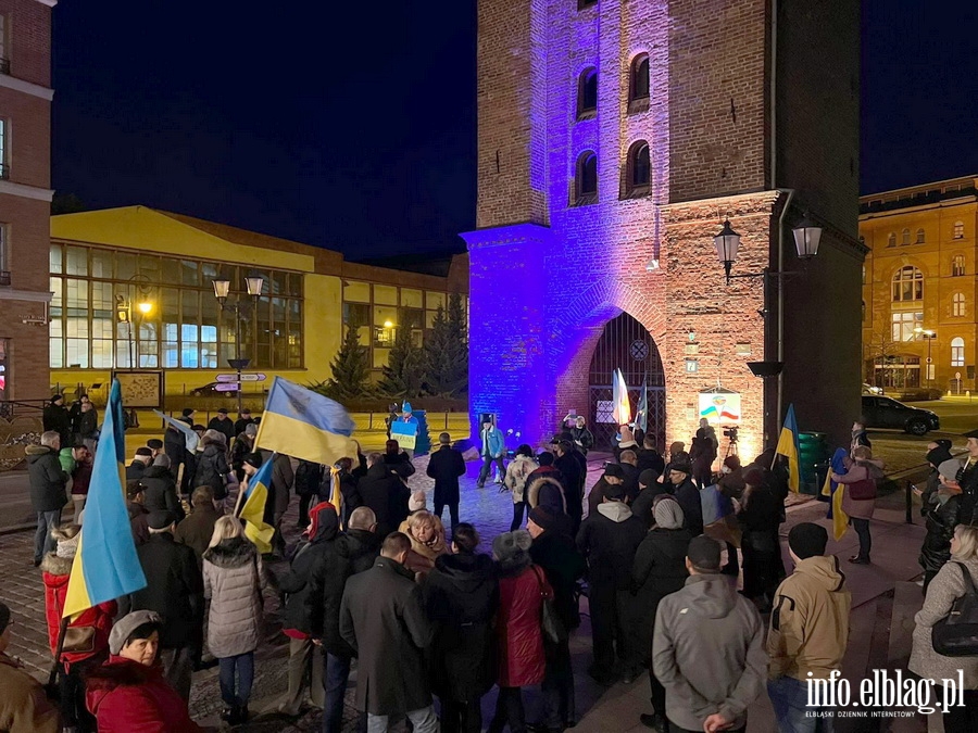 Elblążanie solidarni z Ukrainą, fot. 9