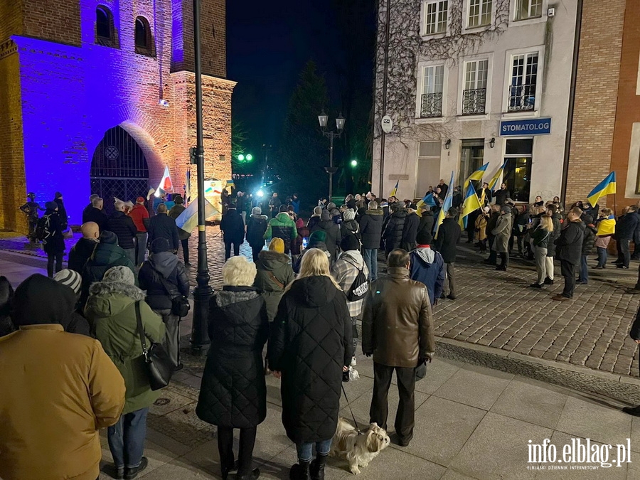 Elblążanie solidarni z Ukrainą, fot. 24
