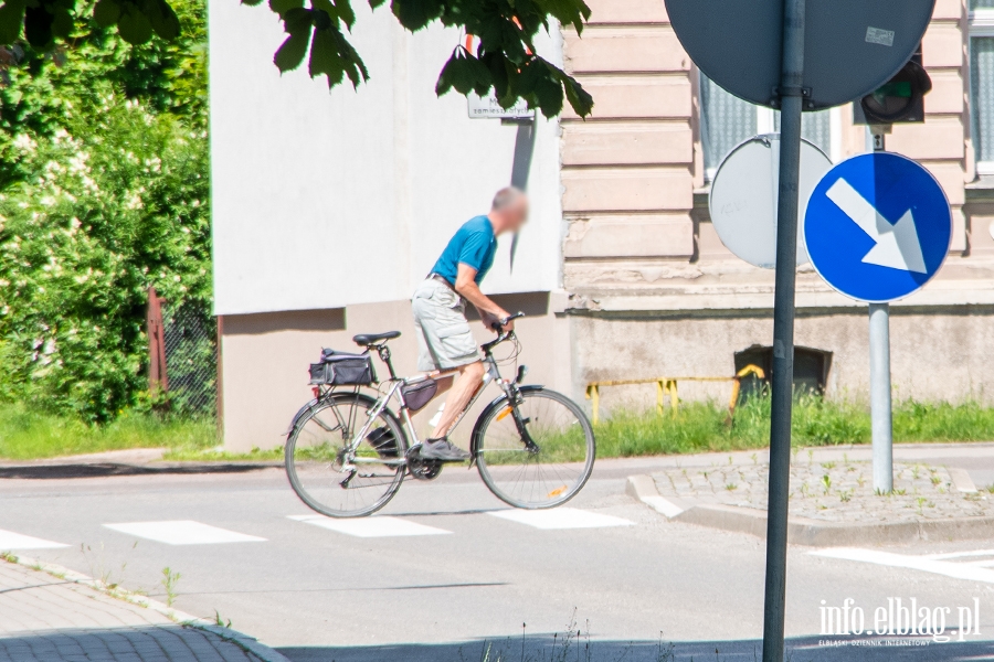 Przechodniu uwaaj! Rowerzyci w Elblgu nagminnie ami przepisy, fot. 11