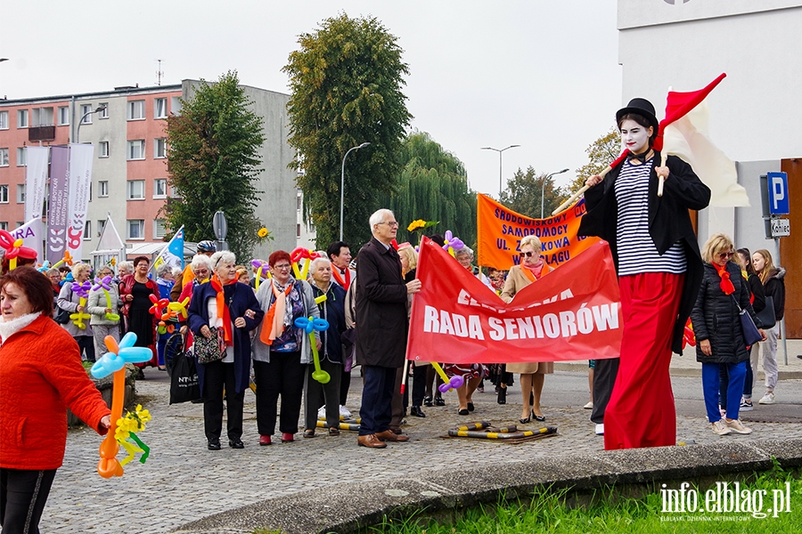 Dzie Seniora w Elblgu. Przemarsz przez miasto i festyn, fot. 30