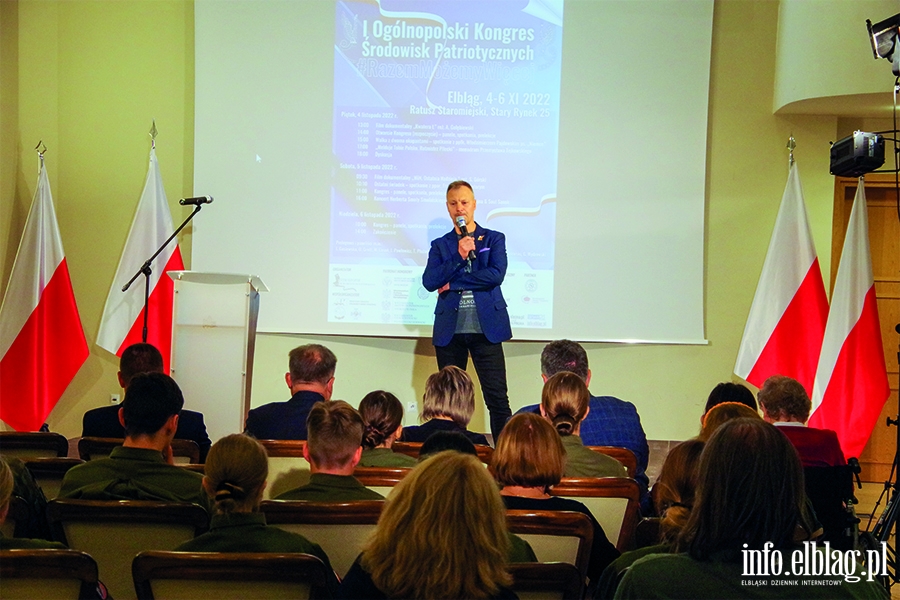 "Wszyscy dziaamy pod flag biao-czerwon". W Elblgu trwa I Oglnopolski Kongres rodowisk Patriotycznych, fot. 17