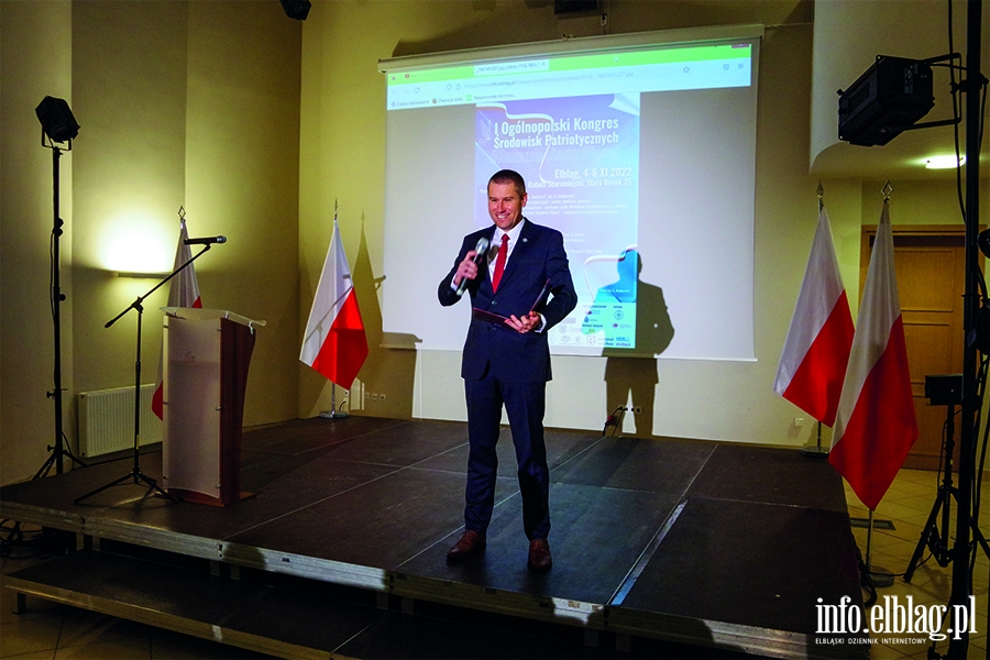 "Wszyscy dziaamy pod flag biao-czerwon". W Elblgu trwa I Oglnopolski Kongres rodowisk Patriotycznych, fot. 26