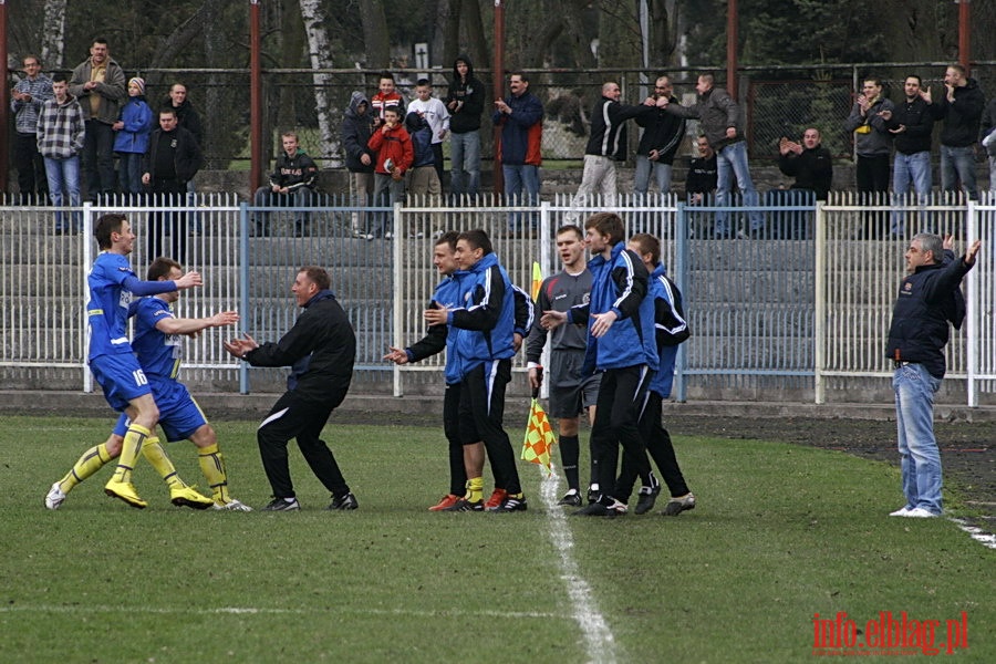 Mecz 24 kolejki II ligi: Olimpia Elblg - Ruch Wysokie Mazowieckie 1-0, fot. 3