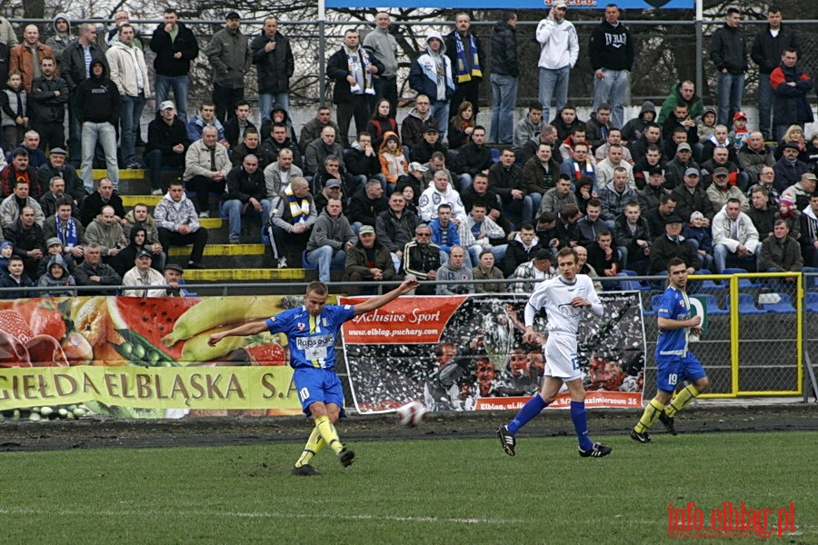 Mecz 24 kolejki II ligi: Olimpia Elbląg - Ruch Wysokie Mazowieckie 1-0, fot. 5