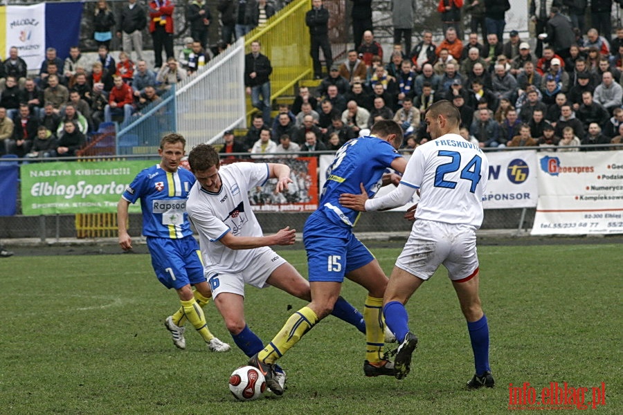 Mecz 24 kolejki II ligi: Olimpia Elblg - Ruch Wysokie Mazowieckie 1-0, fot. 13