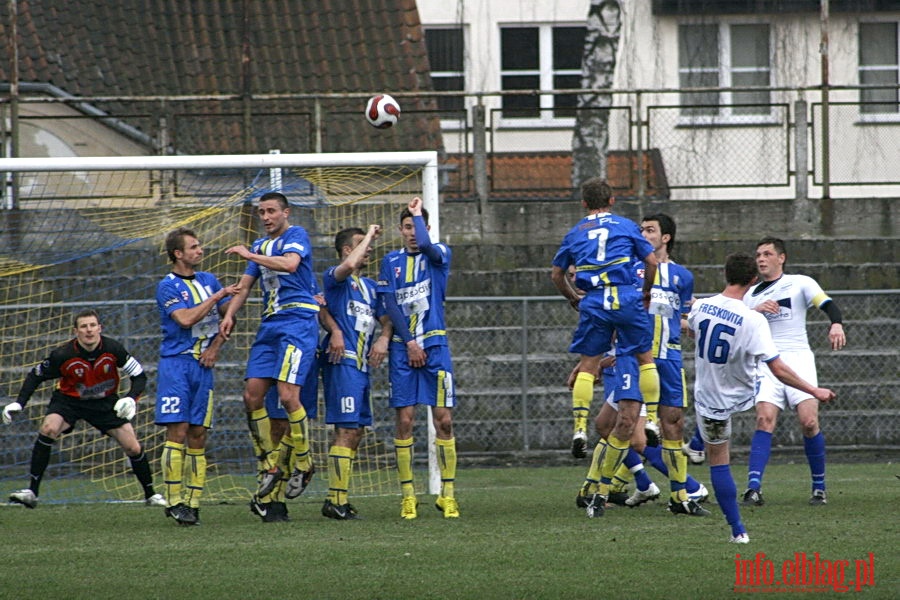 Mecz 24 kolejki II ligi: Olimpia Elbląg - Ruch Wysokie Mazowieckie 1-0, fot. 16