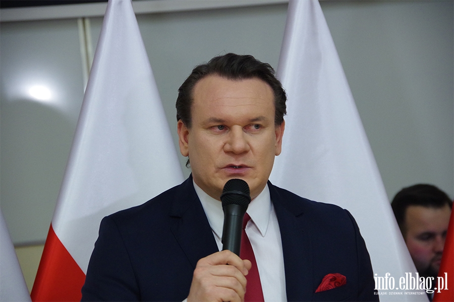Europoseł Dominik Tarczyński w Elblągu:Cieszę się, że była otwartość na dyskusję, fot. 1
