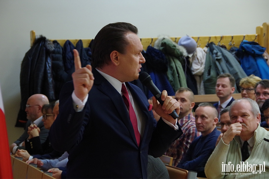 Europoseł Dominik Tarczyński w Elblągu:Cieszę się, że była otwartość na dyskusję, fot. 2