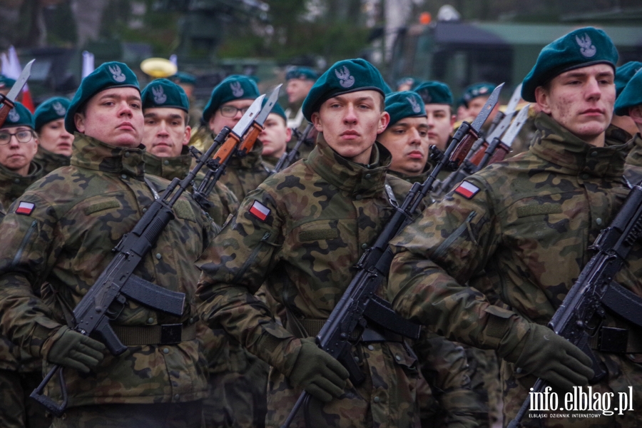 Elblg: Przysiga wojskowa z udziaem ministra Baszczaka, fot. 8