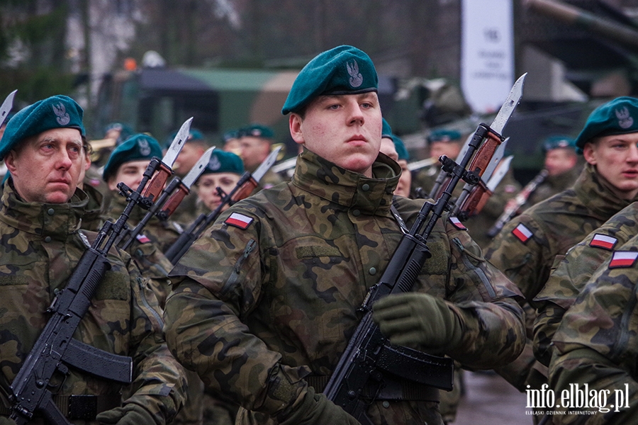 Elblg: Przysiga wojskowa z udziaem ministra Baszczaka, fot. 9