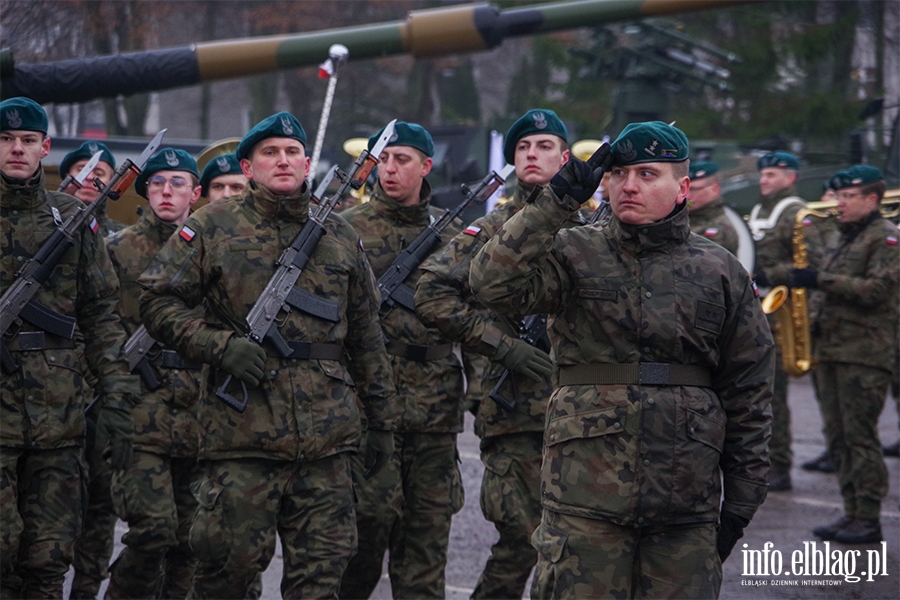 Elblg: Przysiga wojskowa z udziaem ministra Baszczaka, fot. 11