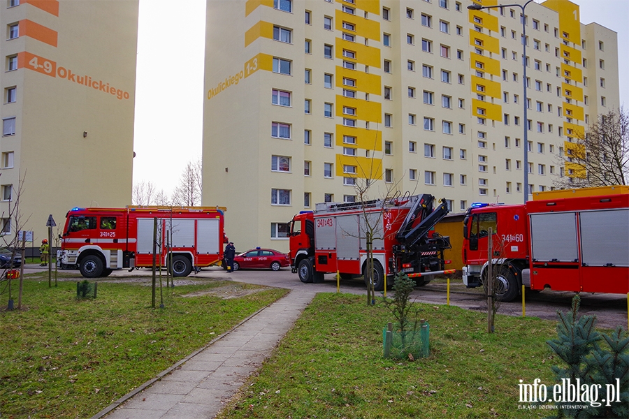 Okulickiego: W mieszkaniu znaleziono niebezpieczne substancje. Ewakuowano ok. 100 mieszkacw, fot. 8