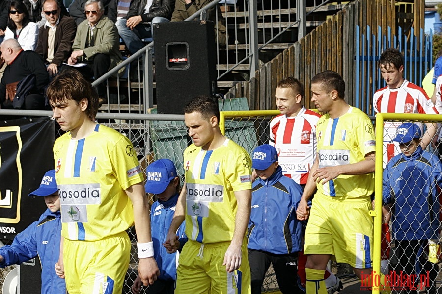 Mecz 21 kolejki II ligi: Olimpia Elblg - Resovia Rzeszw 2:0, fot. 1